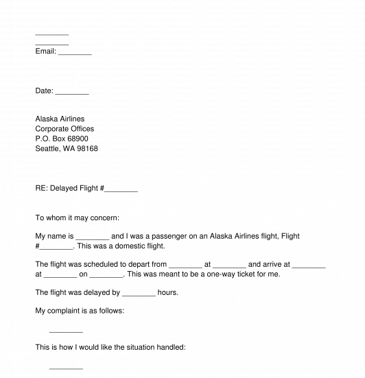 Airline Complaint Letter for Issues Caused Due to Coronavirus