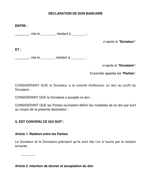 Don manuel ou don bancaire