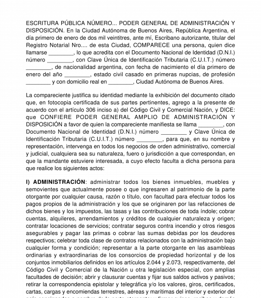 Poder General Amplio